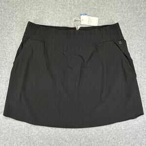 FREE FLY Breeze Skirt Womens XL Black Pull On 18" L NEW Golf Tennis Pickleball